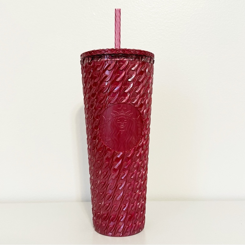 Starbucks NWT Holiday Merlot Jeweled Venti Travel Tumbler - Picture 5 of 6